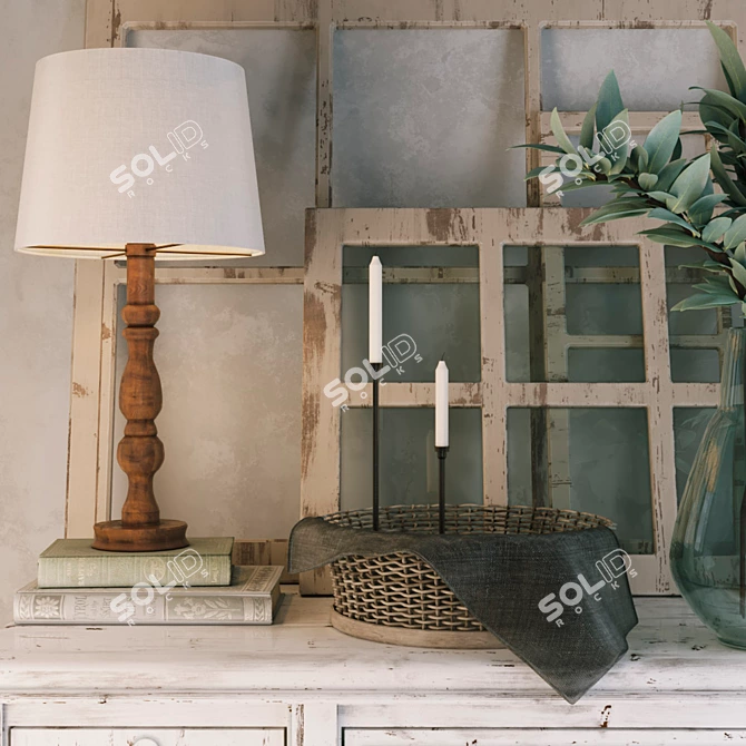 Stylish Decorative Set 3D model image 3