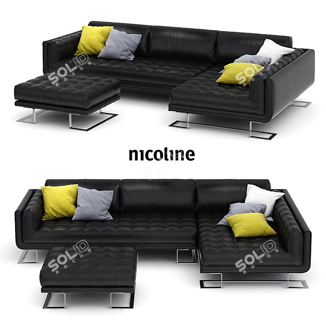 Luxury V.O.G. Sofa by Nicoline 3D model image 1