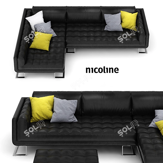 Luxury V.O.G. Sofa by Nicoline 3D model image 3