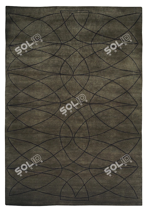 Luxury Nordic Rugs Collection 3D model image 3