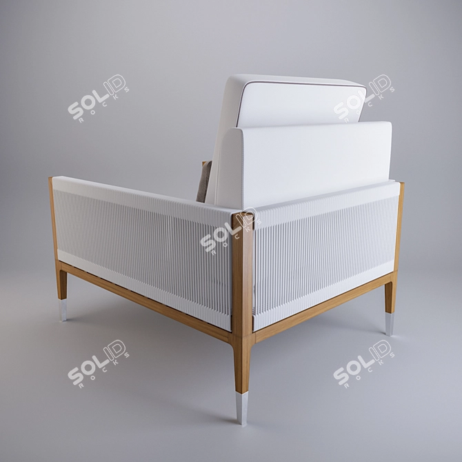 Amalfi Teak Politech Armchair 3D model image 2