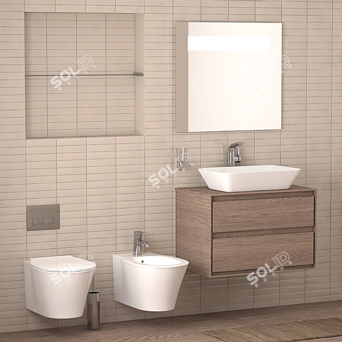 Connect Air Ideal Standard: Stylish Bathroom Collection 3D model image 1