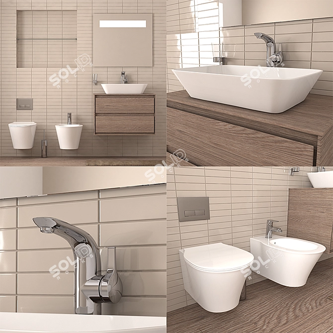 Connect Air Ideal Standard: Stylish Bathroom Collection 3D model image 2