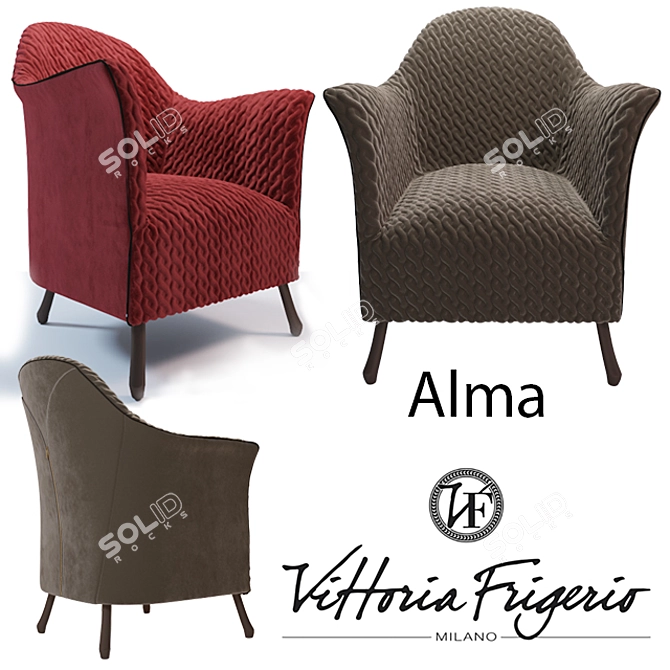 Elegant Vittoria Frigerio-Alma: Timeless Beauty 3D model image 1