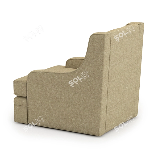 Reagan Swivel Glider - Stylish and Comfortable 3D model image 2