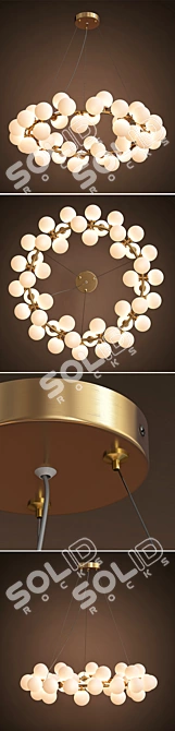 Sainavi Postmodern Mesh Chandelier 3D model image 2