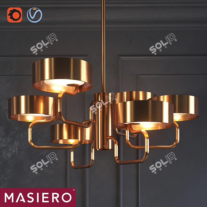 Masiero Sound S6: Elegant Illumination for Your Space 3D model image 1