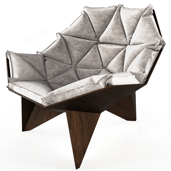 Modern Comfort Lounge Chair 3D model image 3