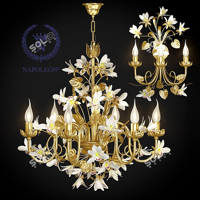 Elegant Sorrento Lighting Collection 3D model image 1