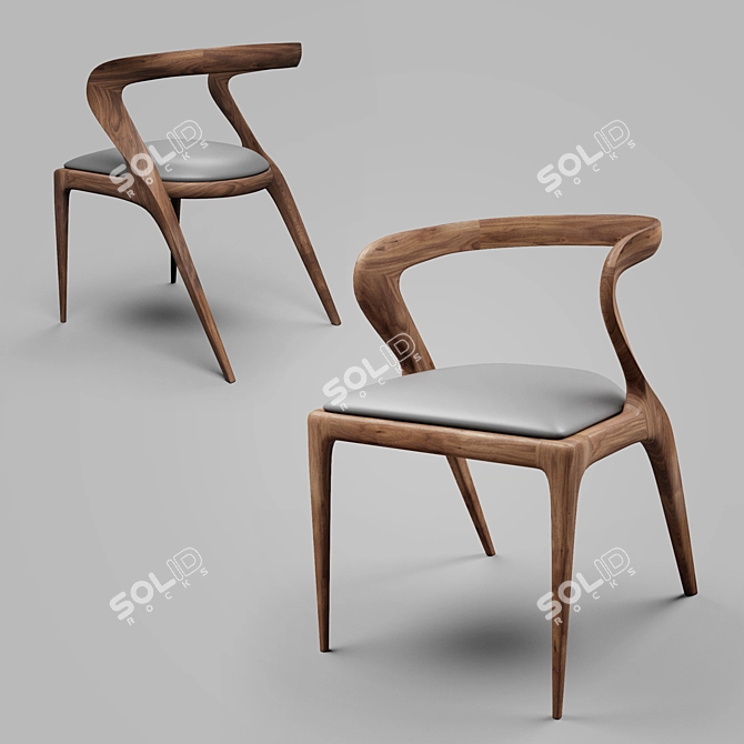 Elegant Salma Chair by Camus 3D model image 1