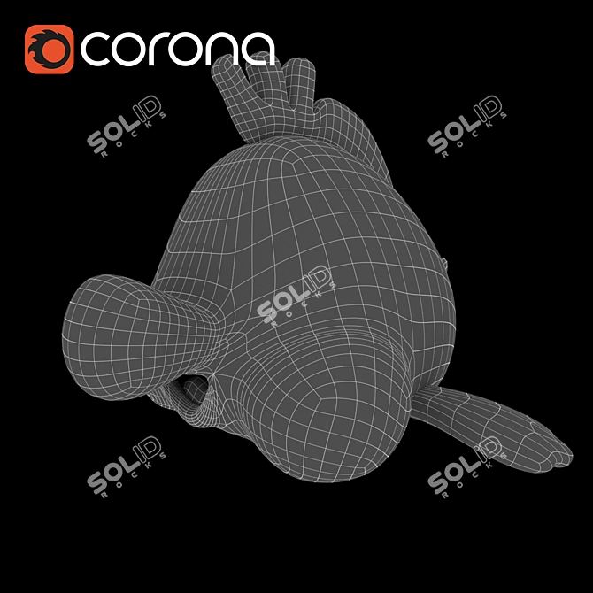 Flounder Plush Toy from "The Little Mermaid 3D model image 3