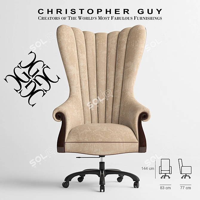 Christopher Guy Office Chair 3D model image 1