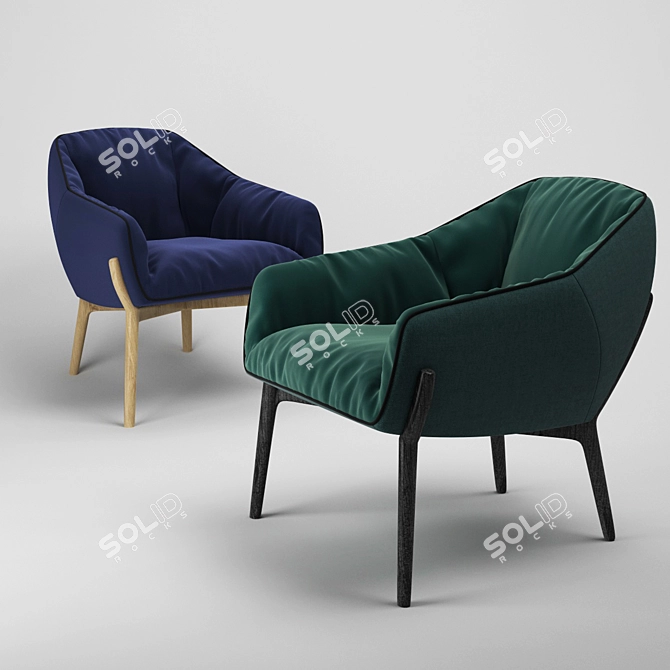 Nido Chair by Sancal: Sleek and Stylish Seating 3D model image 1