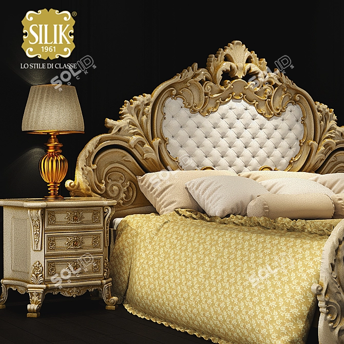 Classic Silik Olimpia Bed 3D model image 2