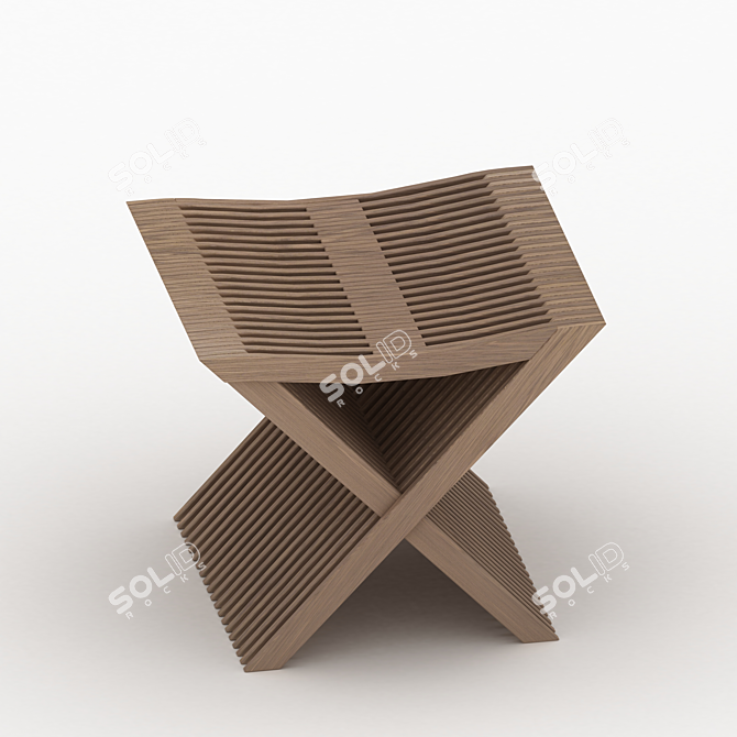 ErgoSeat: Adjustable Stool Chair 3D model image 2