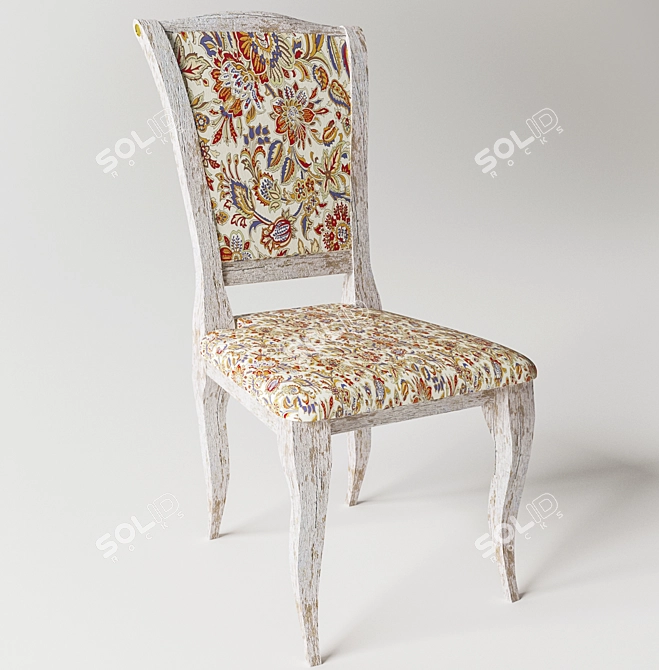 Retro Classic Chair 3D model image 1