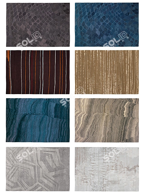 Origins Collection: Jan Kath Rugs 3D model image 2