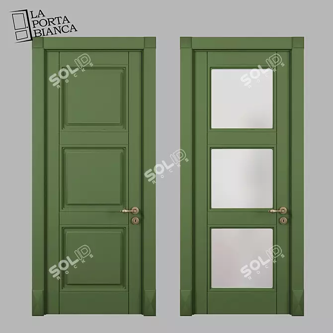 Elegance Embodied: Frida V Interior Door 3D model image 1