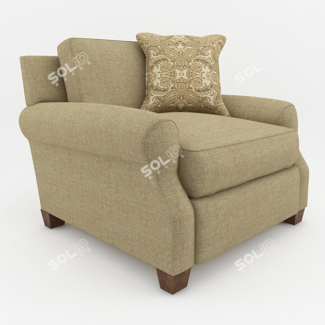 Adele Comfy Lounge Chair 3D model image 1