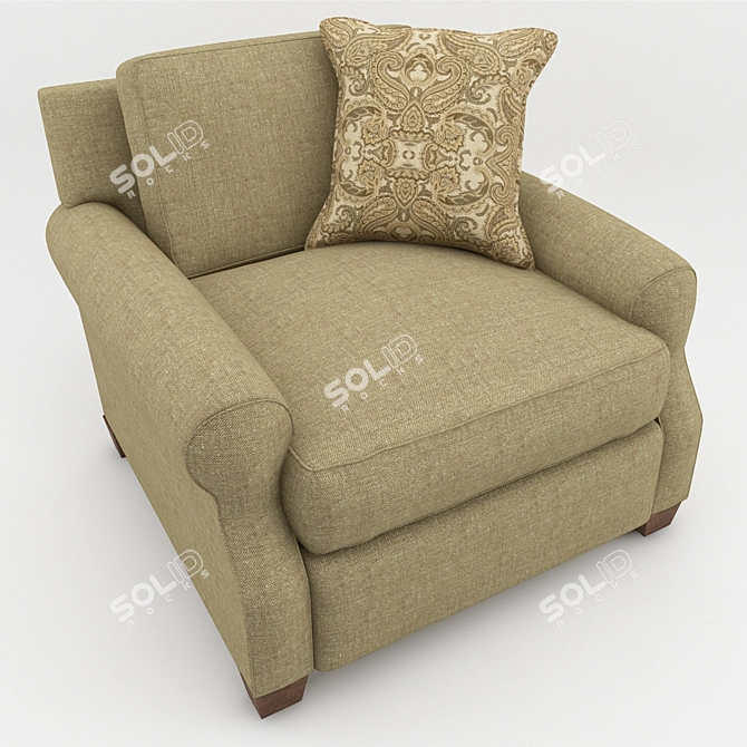 Adele Comfy Lounge Chair 3D model image 2