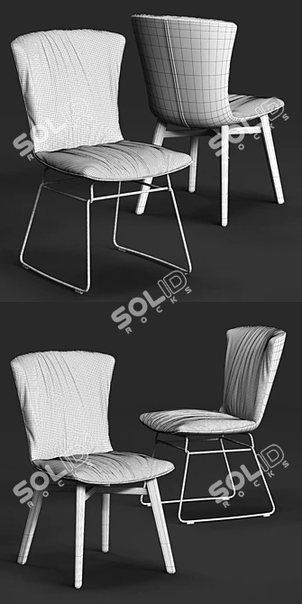  DRAENERT DEXTER Designer Chair 3D model image 3