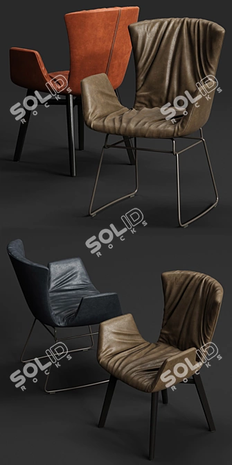 Luxurious DRAENERT DEXTER Armchair 3D model image 2