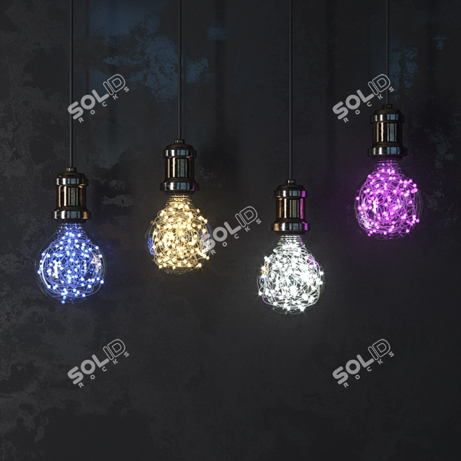 Chic Glow Pendant Set 3D model image 1