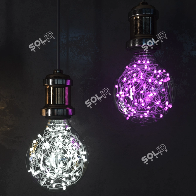 Chic Glow Pendant Set 3D model image 2