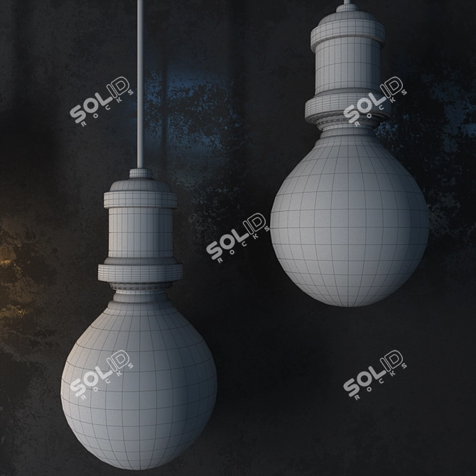 Chic Glow Pendant Set 3D model image 3