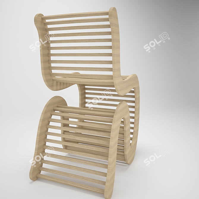 ErgoMax Chair: Premium Design & Comfort 3D model image 2