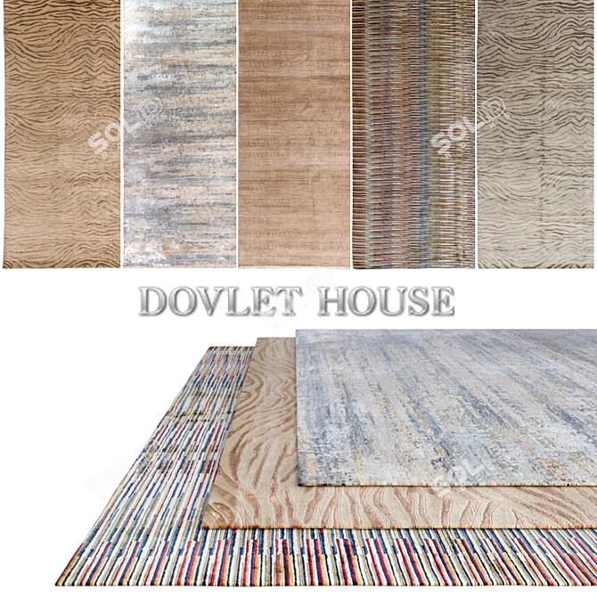 Luxury Dovlet House Carpets Set 3D model image 1