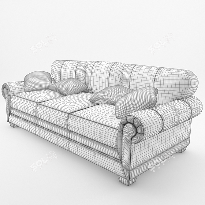 Leah 1435AL: Stylish and Comfortable Sofa 3D model image 3