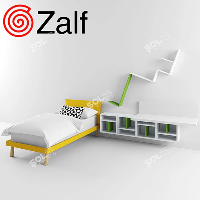 Zalf Kids Bed 3D model image 2