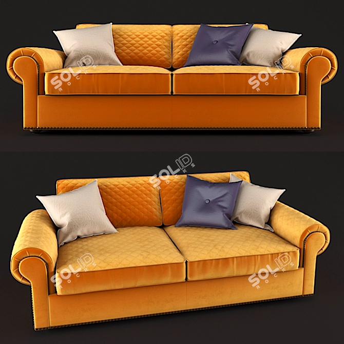 Luxury Christopher Sofa by Roy Bosh 3D model image 1