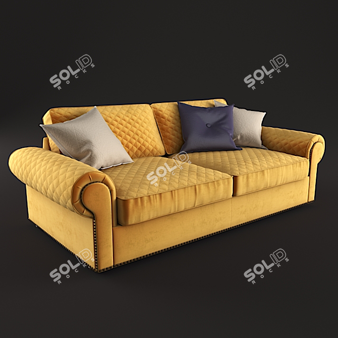 Luxury Christopher Sofa by Roy Bosh 3D model image 2