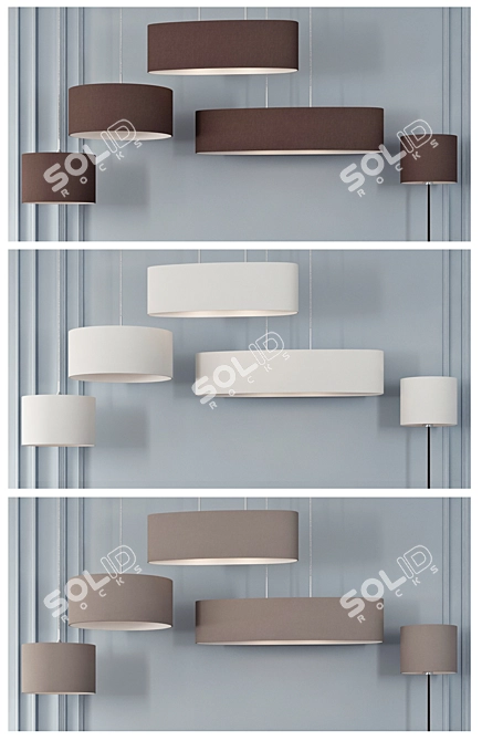 Elegant EGLO PASTERI Lighting Set 3D model image 2