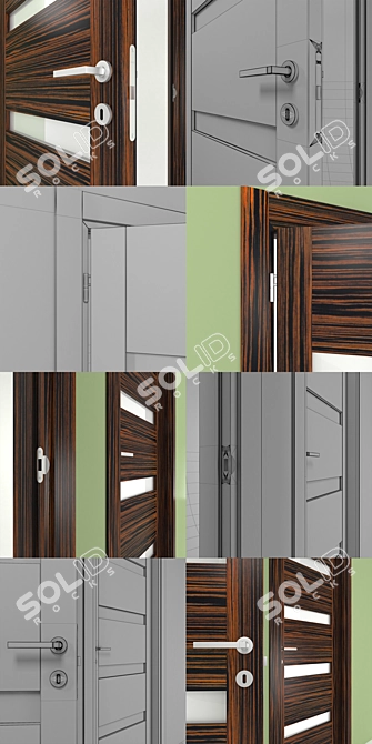 Italian Excellence: San Remo Door Collection 3D model image 3