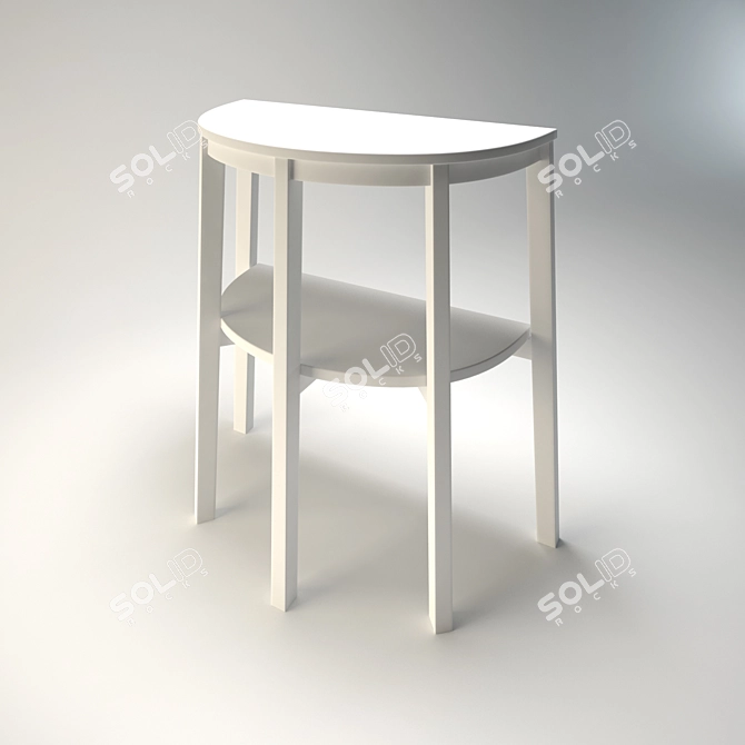 Multi-Functional Console Table 3D model image 2