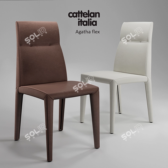 Agatha Flex Chair by Cattelan Italia 3D model image 1