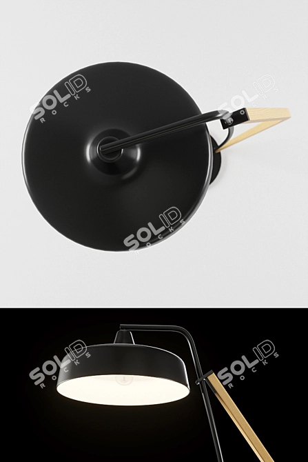 Sleek Spok Floor Lighting 3D model image 2