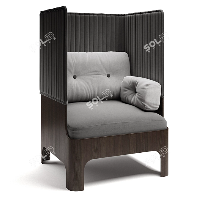 Stylish Blastation KOJA Easy Chair 3D model image 3