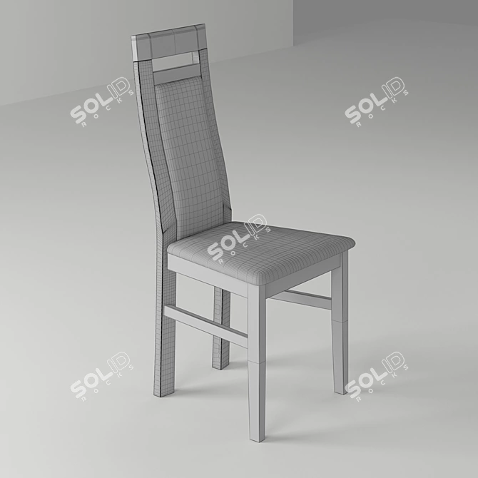 Classic Oak Chair 20 3D model image 2