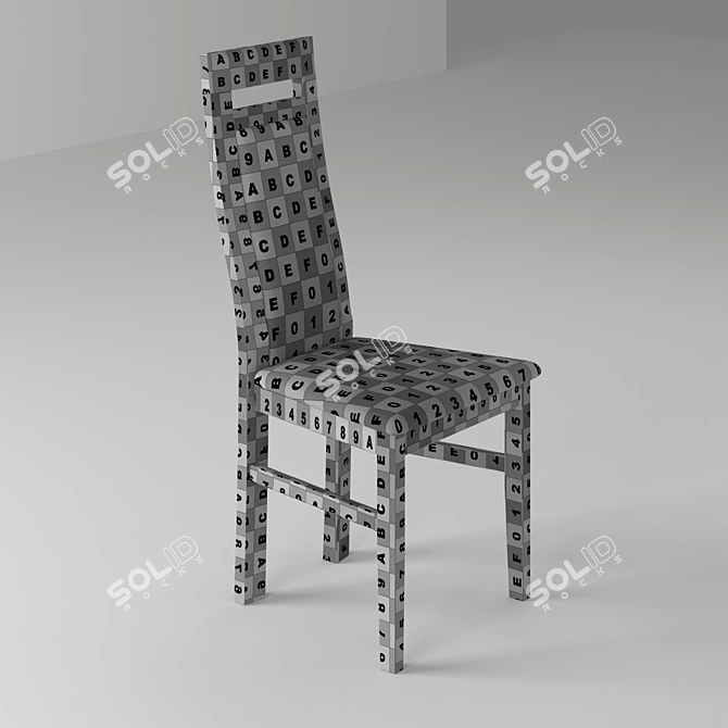 Classic Oak Chair 20 3D model image 3