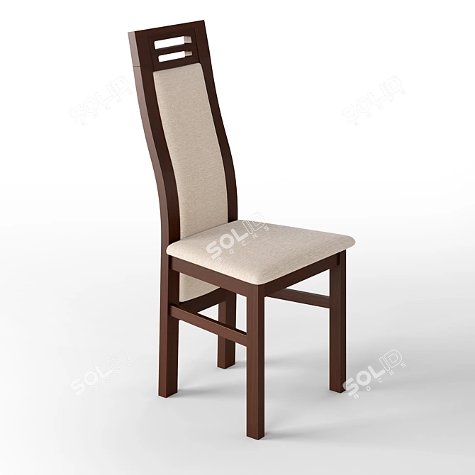Classic Oak Chair 2011 3D model image 1