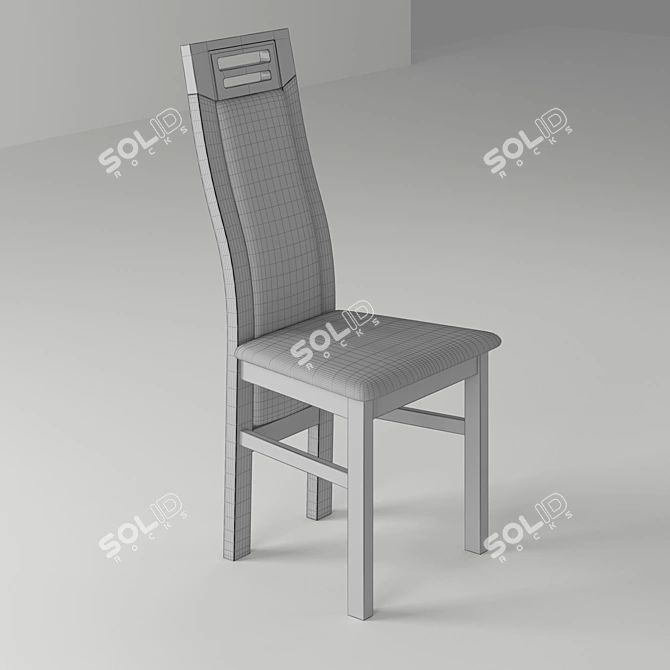 Classic Oak Chair 2011 3D model image 2