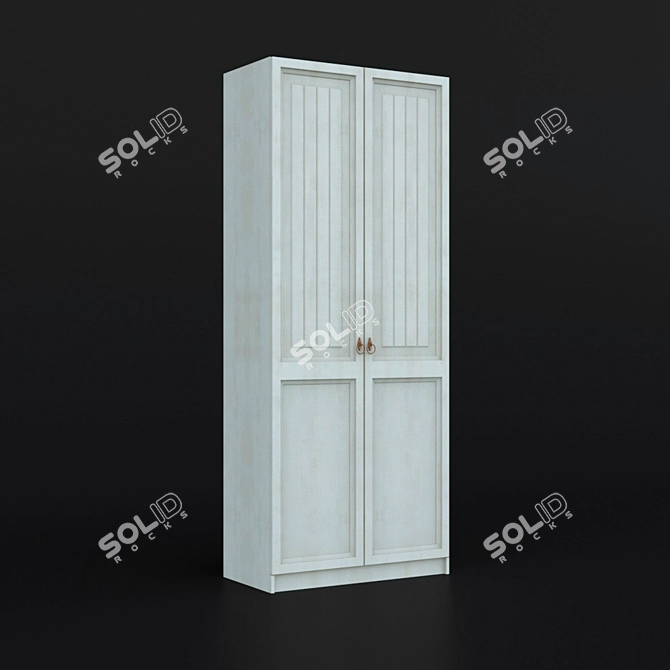 Ameli Cabinet HOFF - Stylish Provence Oak Wardrobe 3D model image 1