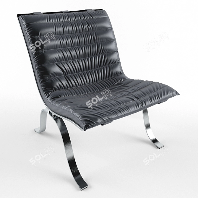 Scandinavian Ariet Chair: Sleek and Stylish 3D model image 1