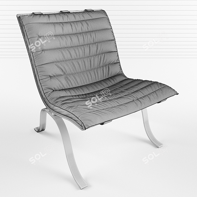 Scandinavian Ariet Chair: Sleek and Stylish 3D model image 2