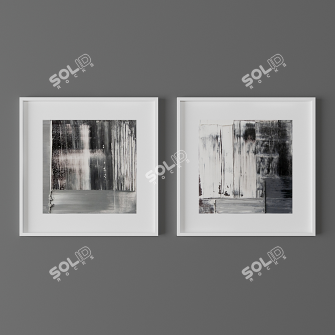 Abstract Art Set: 14.4" x 14.4 3D model image 3