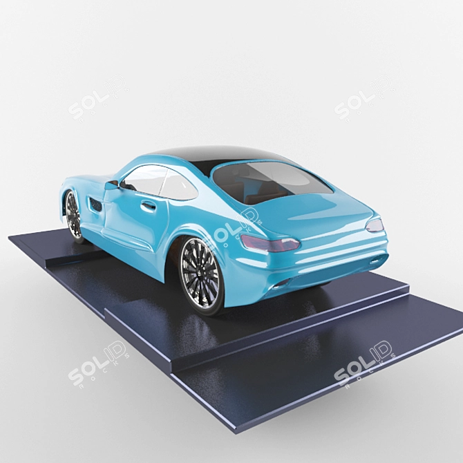 Desktop Car Structure for Office 3D model image 2
